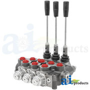 A & I Products Hydraulic Control Valve 3/8" BSP, 3 spool 11" x12" x5" A-VFG1005